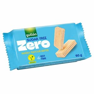 GULLÓN Vanilla wafer oplatky plněné krémem s vanilkovou příchutí se sladidly 60 g obraz