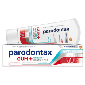 PARODONTAX Zubní pasta pro dásně, dech & citlivé zuby Whitening 75 ml obraz
