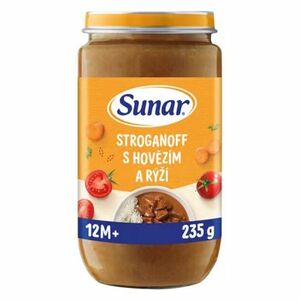 SUNAR Příkrm stroganov s hovězím a rýží 12m+ 235 g obraz