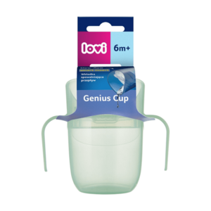LOVI Genius hrneček tréninkový pistachio 6m+ 150 ml obraz