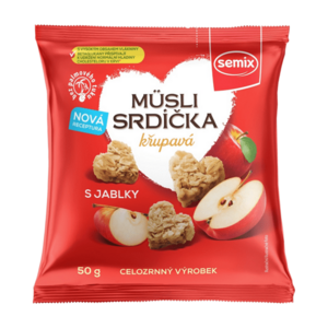 SEMIX Müsli srdíčka s jablky 50 g obraz