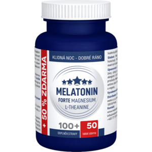 CLINICAL Melatonin Forte Magnesium L-Theanine 100+50 tablet obraz