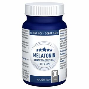 CLINICAL Melatonin Forte Magnesium L-Theanine 30 tablet obraz