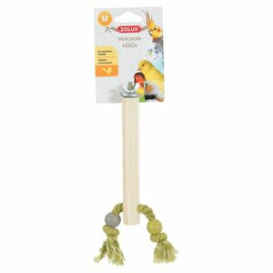 ZOLUX Bidlo pro ptáky dřevěné s lanem M 17 cm obraz
