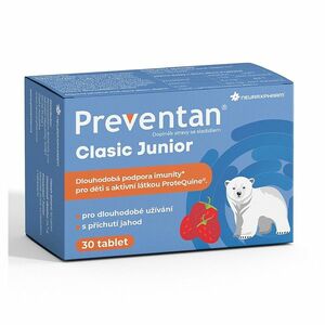 PREVENTAN Clasic junior příchuť jahoda 30 tablet obraz