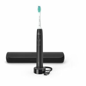PHILIPS Sonicare 3100 HX3673/14 sonický elektrický zubní kartáček a cestovní pouzdro černý obraz