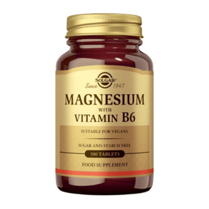 SOLGAR Hořčík s Vitamínem B6 100 tablet obraz