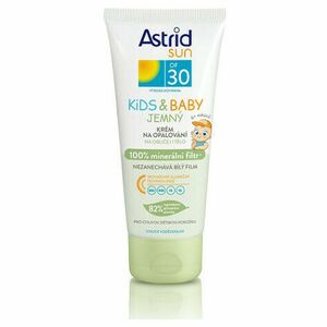 ASTRID Sun Jemný krém na opalování pro děti OF 30 Kids & Baby 100% minerální filtr 100 ml obraz