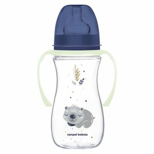 CANPOL BABIES Antikoliková lahev EasyStart sleepy koala modrá 300 ml obraz