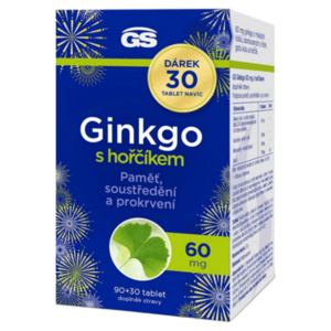 GS Ginkgo 60 mg s hořčíkem 90 + 30 tablet NAVÍC obraz