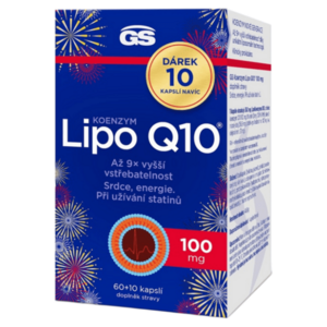 GS Koenzym lipo Q10 100 mg 60 + 10 kapslí NAVÍC obraz