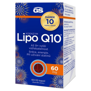 GS Koenzym lipo Q10 60 mg 60 + 10 kapslí NAVÍC obraz