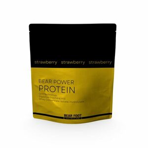 BEAR FOOT Bear power syrovátkový koncentrát CFM protein jahoda 1000 g obraz