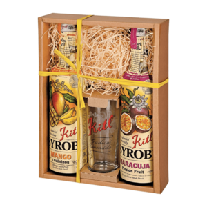 KITL Dárková kazeta se skleničkou mango + maracuja 2 x 500 ml obraz