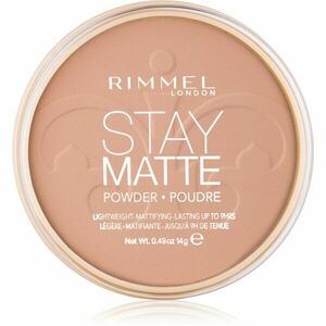 Rimmel Stay Matte pudr odstín 009 Amber 14 g obraz