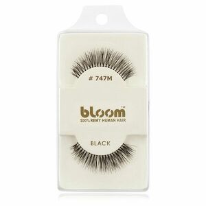 Bloom Natural nalepovací řasy z přírodních vlasů No. 747M (Black) 1 cm obraz