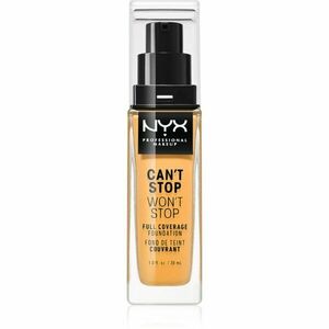 NYX Professional Makeup Can't Stop Won't Stop Full Coverage Foundation vysoce krycí make-up odstín 14 Golden Honey 30 ml obraz