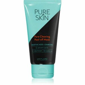 Oriflame Pure Skin slupovací pleťová maska s aktivním uhlím 50 ml obraz