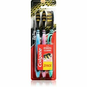 Colgate Zig Zag Charcoal zubní kartáčky medium 3 ks obraz
