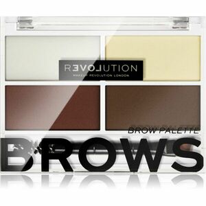 Revolution Relove Colour Cult paleta pro líčení obočí odstín Dark 3, 2 g obraz