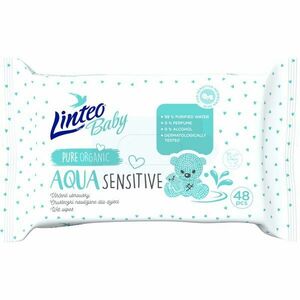 Linteo Baby Aqua Sensitive dětské jemné vlhčené ubrousky 48 ks obraz