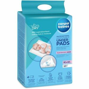 Canpol babies Disposable Underpads jednorázové přebalovací podložky Super Absorbent 10 ks obraz