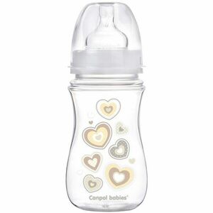 Canpol babies Newborn Baby kojenecká láhev 3m+ Beige 240 ml obraz