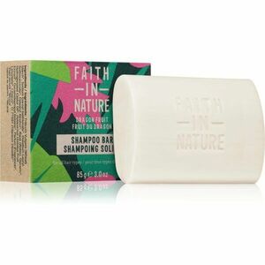 Faith In Nature Dragon Fruit organický tuhý šampon pro poškozené a barvené vlasy 85 g obraz