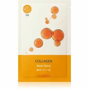 The Saem Bio Solution Collagen plátýnková maska pro intenzivní vypnutí a rozjasnění pleti 20 g obraz