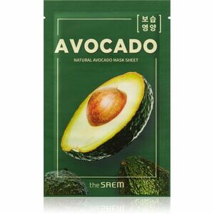 The Saem Natural Mask Sheet Avocado plátýnková maska s vysoce hydratačním a vyživujícím účinkem 21 ml obraz