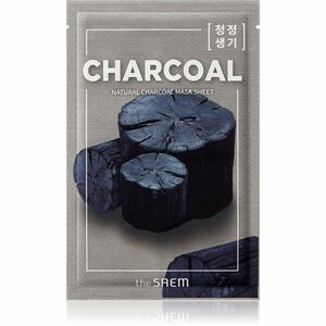 The Saem Natural Mask Sheet Charcoal plátýnková maska s čisticím efektem 21 ml obraz