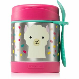 Skip Hop Zoo Llama termoska s lžičkou 12m+ 325 ml obraz