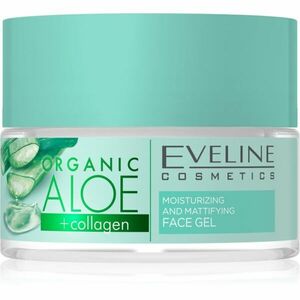 Eveline Cosmetics Organic Aloe+Collagen zmatňující pleťový gel 50 ml obraz
