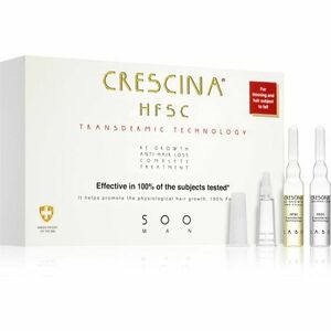 Crescina Transdermic 500 Re-Growth and Anti-Hair Loss péče pro podporu růstu a proti vypadávání vlasů pro muže 20x3, 5 ml obraz