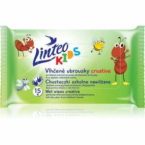 Linteo Kids Creative vlhčené ubrousky pro děti 15 ks obraz