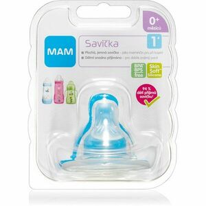 MAM Baby Bottles Teat V1 savička na láhev Slow Flow 0m+ 1 ks obraz