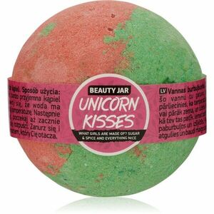 Beauty Jar Unicorn Kisses What Girls Are Made Of? Sugar & Spice And Everything Nice koupelová bomba s vůní rebarbory a jahod 150 g obraz