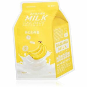 A’pieu One-Pack Milk Mask Banana vyživující plátýnková maska 21 ml obraz