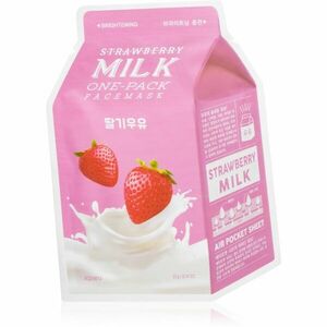 A’pieu One-Pack Milk Mask Strawberry rozjasňující plátýnková maska 21 g obraz