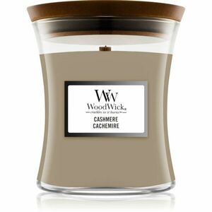 Woodwick Cashmere vonná svíčka s dřevěným knotem 275 g obraz