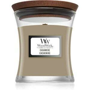 Woodwick Cashmere vonná svíčka s dřevěným knotem 85 g obraz