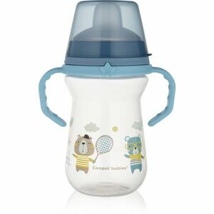 Canpol babies Bonjour Paris hrnek s držadly Blue 6m+ 250 ml obraz