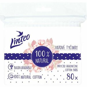 Linteo Natural Cotton Buds vatové tyčinky v sáčku 80 ks obraz
