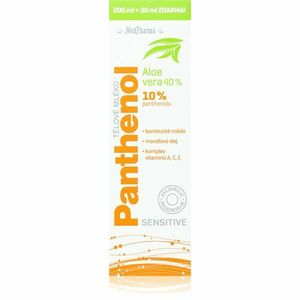 MedPharma Panthenol 10% Sensitive intenzivně hydratační tělové mléko s regeneračním účinkem 230 ml obraz