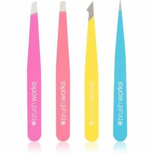 Brushworks Tweezer Set Neon sada pinzet obraz