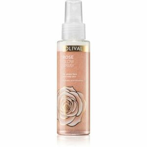 Olival Rose Glow rozjasňující sprej na obličej a tělo se třpytkami 100 ml obraz