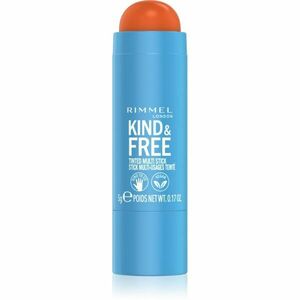 Rimmel Kind & Free multifunkční líčidlo pro oči, rty a tvář odstín 004 Tangerine Dream 5 g obraz