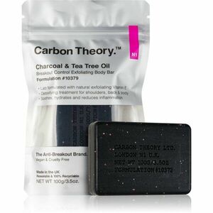 Carbon Theory Charcoal & Tea Tree Oil čisticí tělový peeling pro problematickou a mastnou pokožku 100 g obraz