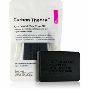 Carbon Theory Charcoal & Tea Tree Oil čisticí tuhé mýdlo pro zklidnění pleti 100 g obraz
