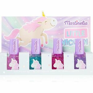 Martinelia Little Unicorn Nail Polish Set sada laků na nehty pro děti Pink, Blue, Purple, Fuchsia obraz